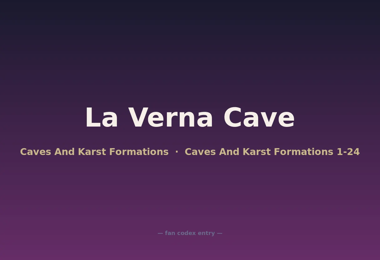 La Verna Cave