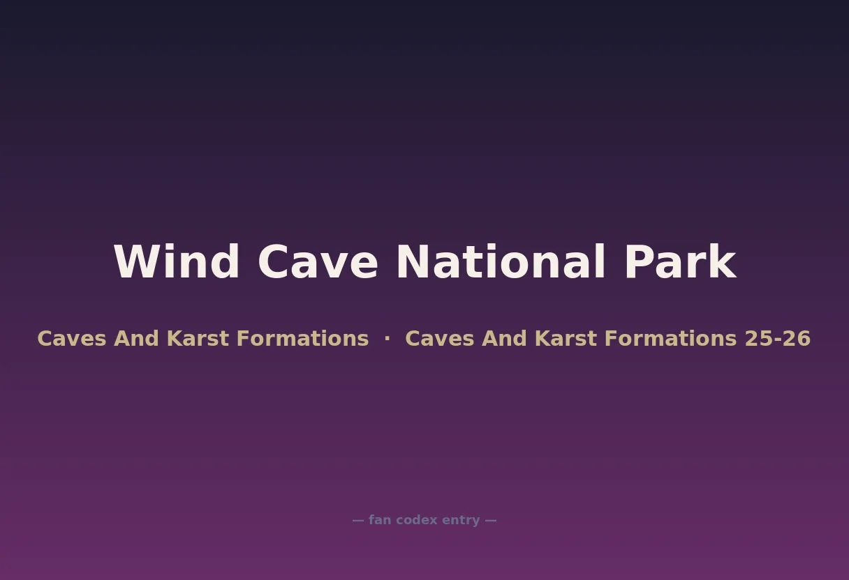 Wind Cave National Park